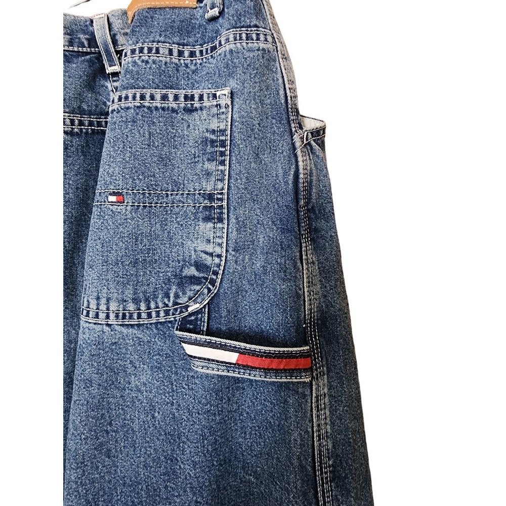 Vintage Tommy Hilfiger Wide Leg Carpenter Jeans Size 16